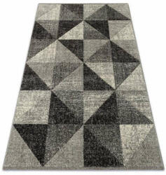 My carpet company kft Feel szőnyeg 5672/16811 HÁROMSZÖGEK szürke / antracit / krém 120x170 cm (MO013)