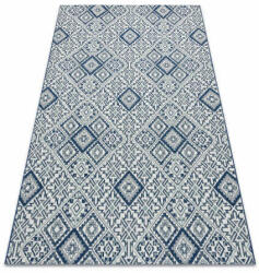 My carpet company kft Fonott sizal color szőnyeg 19247/699 Négyzetek Rombusz Csempe Kék 160x230 cm (B475)