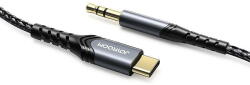 JOYROOM AUX stereo audio cable 3.5 mm mini jack - USB Type C for tablet phone 1 m black (SY-A03) - pcone