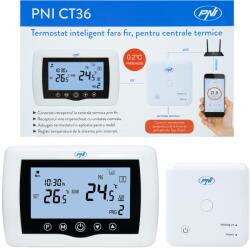 PNI Termostat inteligent PNI CT36 fara fir, cu WiFi, control prin Internet, pentru centrale termice, APP (PNI-CT36)