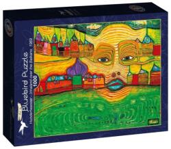 Bluebird Puzzle 1000 db-os puzzle - Hundertwasser - Irinaland over the Balkans, 1969 (60257) (60257)