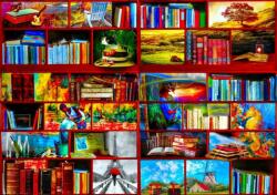 Bluebird Puzzle 90214 - The Library The Travel Section - 1000 db-os puzzle (90214)
