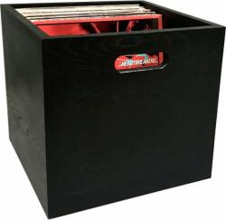 Music Box Designs "Black Magic" India Ink Colored Oak 12 inch Vinyl Storage Box Cutia Cutie pentru înregistrări LP (BLACKMAGIC-OAK-BOX)