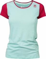 Rafiki Chulilla Lady T-Shirt Short Sleeve Eggshell Blue/Earth Red 38 Tricou (10029686RFX0138)