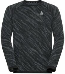 Odlo The Blackcomb Light Long Sleeve Base Layer Men's Black/Space Dye S Tricou cu mânecă lungă pentru alergare