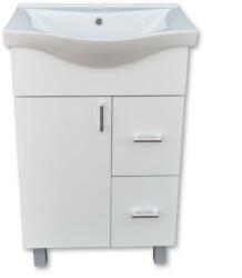 Viva STYLE Bianka 55 cm lábon álló fürdőszobabútor mosdóval - maredesign