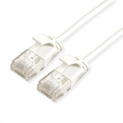 MYCON Cablu de retea RJ45 MYCON Slim UTP Cat. 6A LSOH 0.5m Alb, CON0980 (CON0980-100)