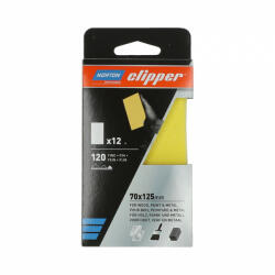 Norton Clipper G131F csiszolóív 70x125mm P120, 5 db/csomag (CT231059)