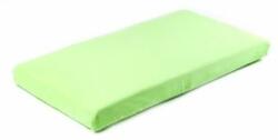 SENSILLO Cearsaf de bumbac jersey cu elastic Sensillo 120x60 cm Verde