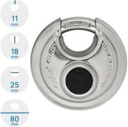 ABUS Diskus 20/80 KA egységkulcsos lakat (10008800-01)