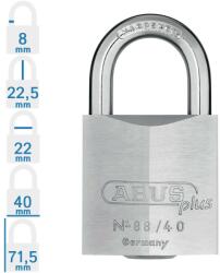 ABUS 88/40 KA egységkulcsos lakat (011306)