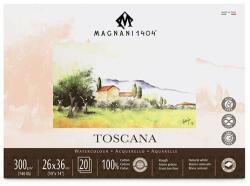 Fedrigoni Magnani Toscana akvarelltömb, 100% pamut, 300 g, 26x36 cm, 20 lap, érdes