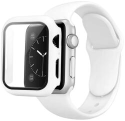 Utángyártott Apple Watch szíj, 44mm szilikon óraszíj és tok fehér (OS-0378)