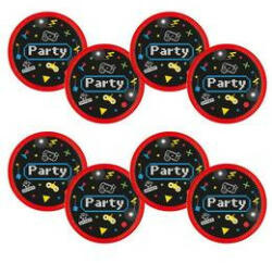 Decorata Party Papírtányér 18cm 8db Gamer, Gaming (LUFI134881)