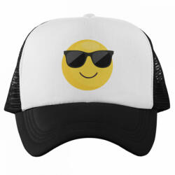  Napszemüveges Emoji - Trucker Hálós Baseball Sapka (148151)
