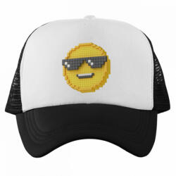  Cool mosoly Emoji - Trucker Hálós Baseball Sapka (722557)