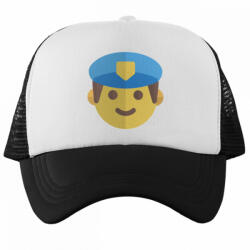  Rendőr Emoji - Trucker Hálós Baseball Sapka (782580)