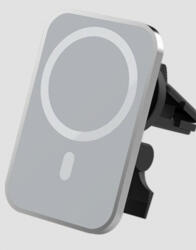 Magsafe 15W Szürke fém autós töltő