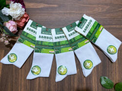 aura. via női bambusz hosszú szárú zokni N8618 1cs/5pár fehér (N8618)