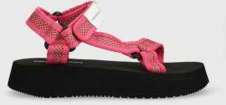 Calvin Klein Jeans szandál PREFRESATO SANDAL WEBBING XRAY rózsaszín, női, platformos, YW0YW00969 - rózsaszín Női 36