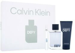 Calvin Klein Defy set cadou Apă de toaletă 100 ml + apă de toaletă 10 ml + gel de duș 100 ml pentru bărbați