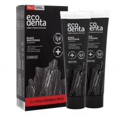 Ecodenta Toothpaste Black Whitening set cadou Pastă de dinți pentru albire Black Whitening 2 x 100 ml unisex