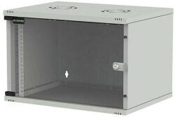Deckro Cabinet Metalic Deckro 6U 540 x 400, de perete, dezasamblat, usa fata sticla, Gri (DSOB544006UG1)