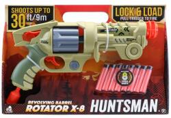 Lanard Toys Pistol Rotator X-8 cu 8 gloante din burete, Huntsman, Lanard Toys