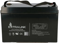 EXTRALINK AKUMULATOR BATTERY ACCUMULATOR AGM 12V 100AH - Batterie Sealed Lead Acid (VRLA) (EX.9786) - pcone