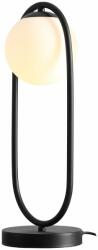 ALDEX 1086B1 | Riva-AL Aldex asztali lámpa 47cm kapcsoló 1x E14 fekete, opál (1086B1)