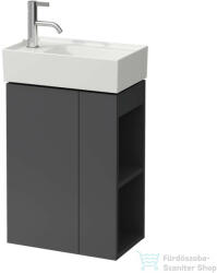 Laufen Kartell By Laufen alsószekrény balos ajtóval, jobb oldali nyitott polccal H815335 kézmosóhoz, Pala szürke H4075170336421 (H4075170336421)