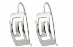 Ezüst fülbevaló beakasztós görögmintás - agrianna - 6 790 Ft