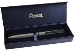 Pentel Rollertoll, 0, 35 mm, rotációs, matt ezüst tolltest, PENTEL "EnerGel BL-2507" kék (BL2507N-CK)