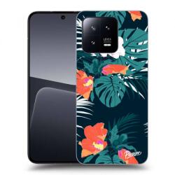 Picasee Fekete szilikon tok az alábbi mobiltelefonokra Xiaomi 13 Pro - Monstera Color