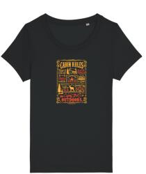 Under The Pines Tricou Femei Cabin Rules - underthepines - 99,00 RON