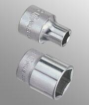 Genius Tools Dugókulcs - crowafej 3/8" 6 lap normál 15 mm Genius (323215)