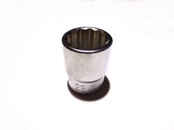 Genius Tools Dugókulcs - crowafej 1/2" 12 szög normál 23 mm Genius (433823)