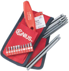 Genius Tools Bit készlet egyenes+ nyél lapos és csilalgfejű 1/4" - 5/16" Genius (SB-221SP)