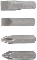 BGS technic Bit készlet üthető rövid 4 db-os készlet Lapos: 8-10 mm, Kereszt: Ph2-Ph3 (9-711)