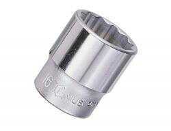 Genius Tools Dugókulcs - crowafej 3/8" 12 lap normál 22 mm Genius (333222)