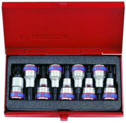 KING TONY Rátűzőkulcs - crowa+bit készlet 1/2" torx T20-T60 9 db-os (4109PR)