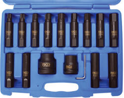 BGS technic Bit készlet teherautós 3/4" és 1" 16 db-os gépi torx+imbusz+E-torx (9-5246)