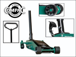 Compac Emelő padló 2 T krokodil -extra alacsony 77-480 mm -váz: 126 mm- Compac (2T-77 G3)