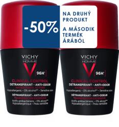 Vichy Homme Clinical Control 96h duo roll-on 2x50 ml