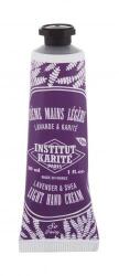 Institut Karité Paris Light Hand Cream Lavender & Shea cremă de mâini 30 ml pentru femei