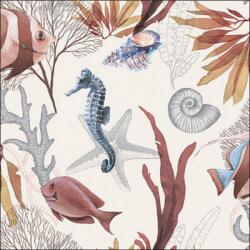 Ambiente Seahorse papírszalvéta 33x33cm, 20db-os