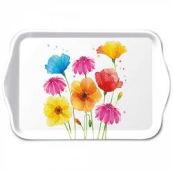 Ambiente Műanyag kisebb méretű tálca - 13x21cm - Colourful Summer Flowers