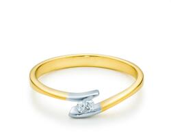 SAVICKI eljegyzési gyűrű: kétszínű arany, gyémánttal - savicki - 191 065 Ft