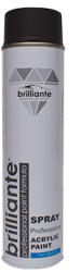 BRILLIANTE Vopsea Spray Acrilica Negru Mat (Ral 9005) 600 Ml Brilliante