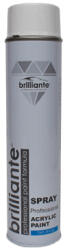 BRILLIANTE Vopsea Spray Acrilica Alb Clasic Lucios (Ral 9003) 600 Ml Brilliante